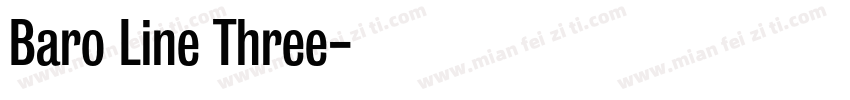 Baro Line Three字体转换
